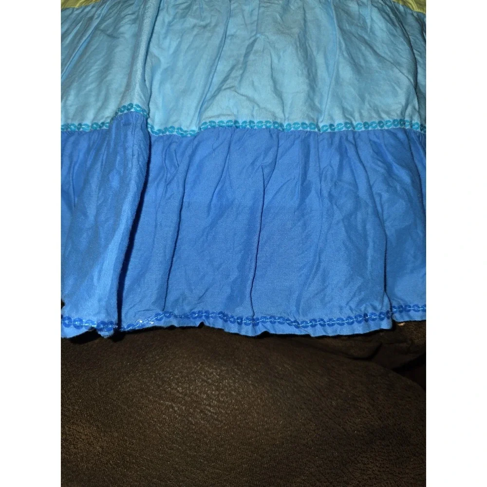Gymboree rainbow cabana‎ make a splash top and long skirt size 5